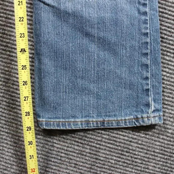 Levi's 518 Superlow Bootcut Jeans Women's 32x29 Blue Low Rise Y2K - Picture 10 of 10